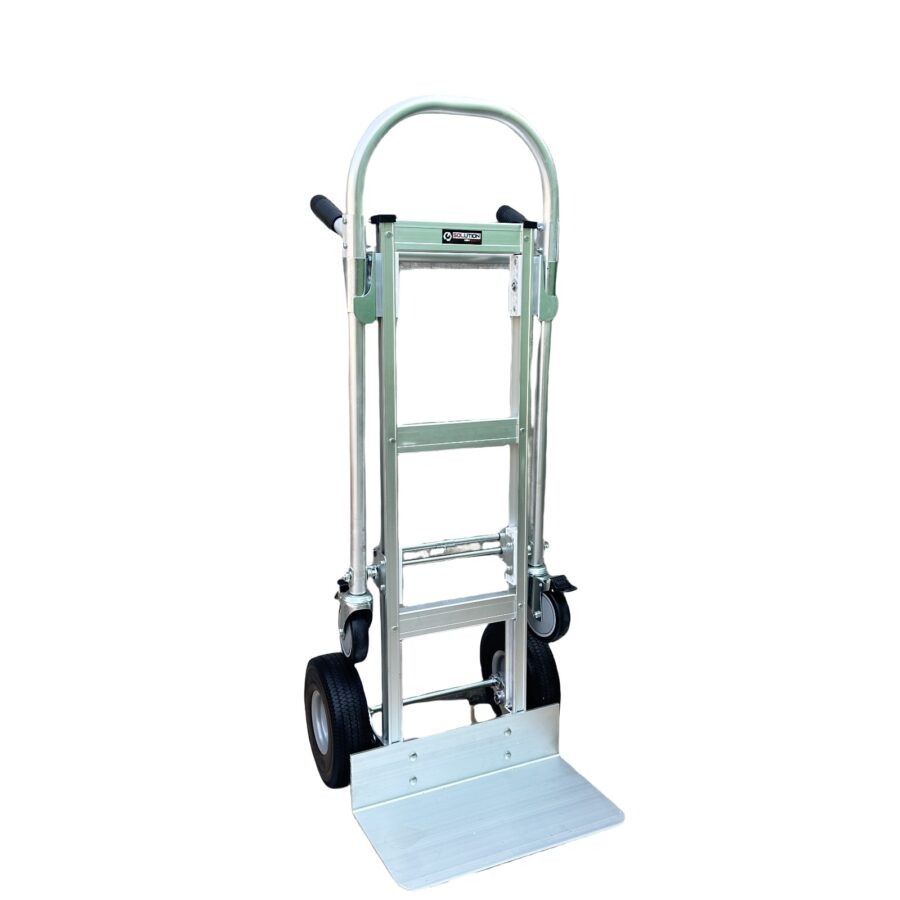 עגלת סבלים אלומיניום מתקפלת גלגלים מלאים Solution 4
