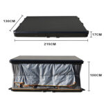 אוהל גג זוגי מאלומיניום פתיחה למעלה All Top Ares מידות