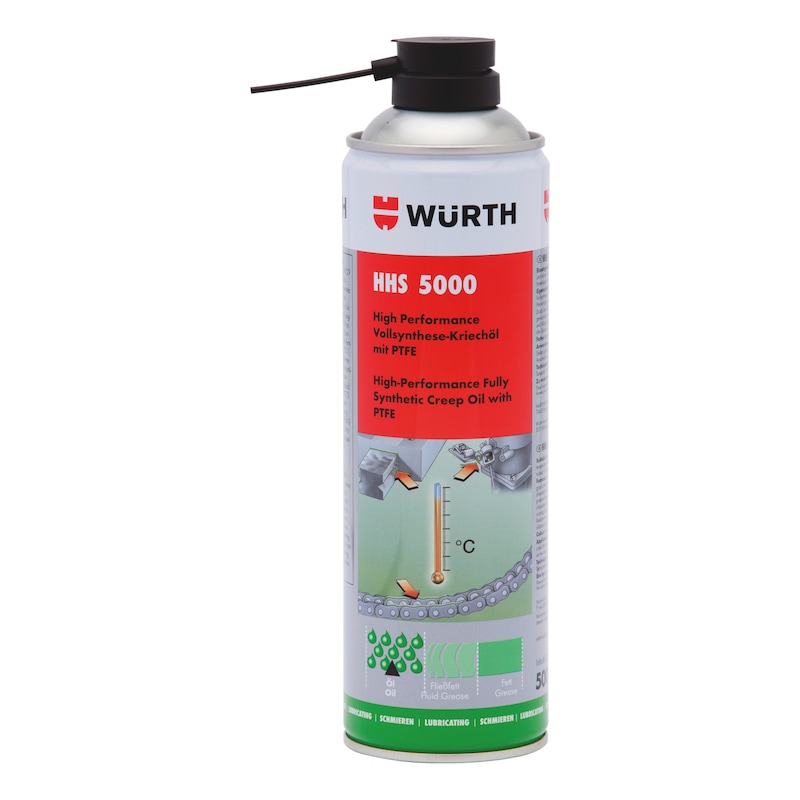 תרסיס שמן סיכה סינטטי Hhs 5000 מכיל Ptfe