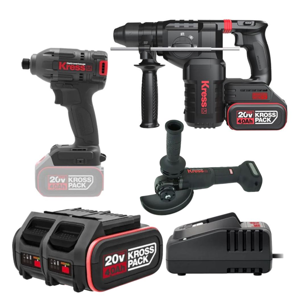 סט Kress בראשלס 3 כלים בארגז כלים