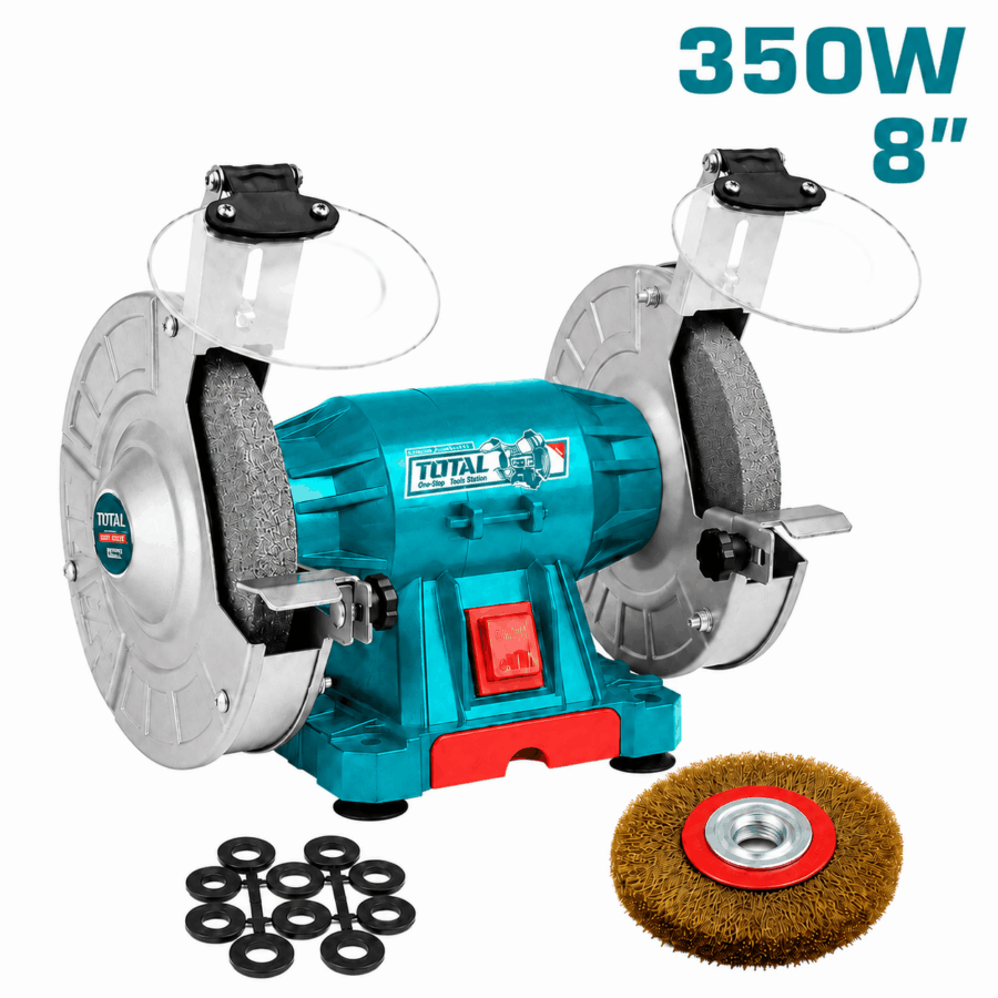 משחזת שולחן טוטל 350w עם 1מברשת